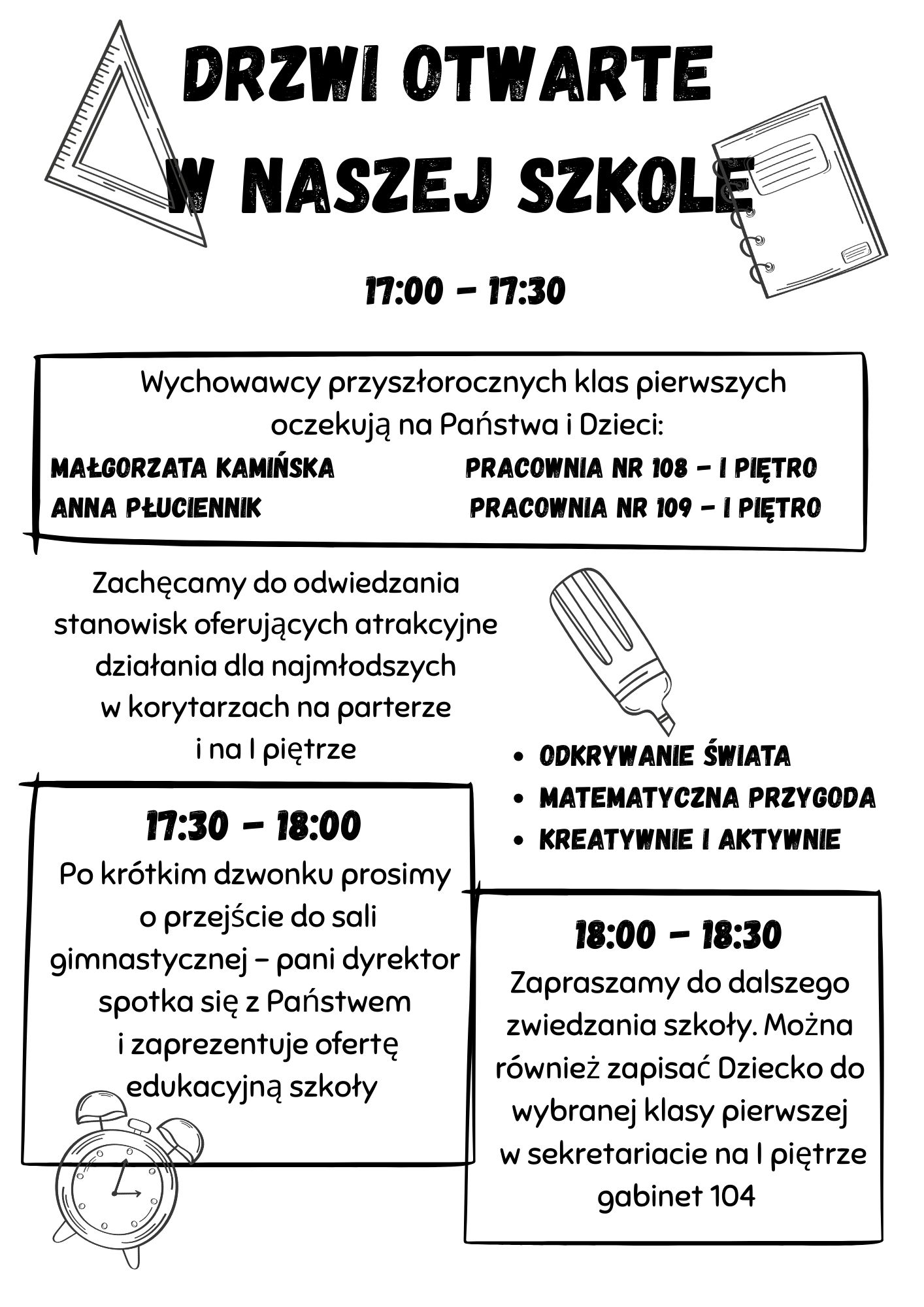 Harmonogram Dzwi Otwartych