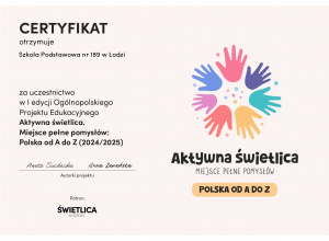 Aktywna Świetlica. Miejsce pełne pomysłów