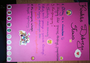 Prace uczniów w ramach Kampanii "Słowa mają moc"