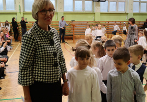 Uczniowie podczas uroczystości Ślubowania