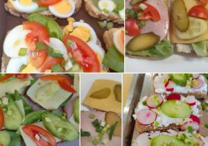 Kolaż zdjeć przedstawiajacy aktywności organizowane dla dzieci podczas Zimowych Półkolonii